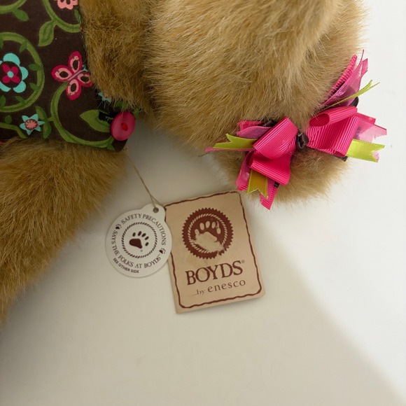 NWT!! Retired BOYDS Bears by Enesco Sprinkle Flutterlee 16" Floral Dress Bear - Picture 12 of 14